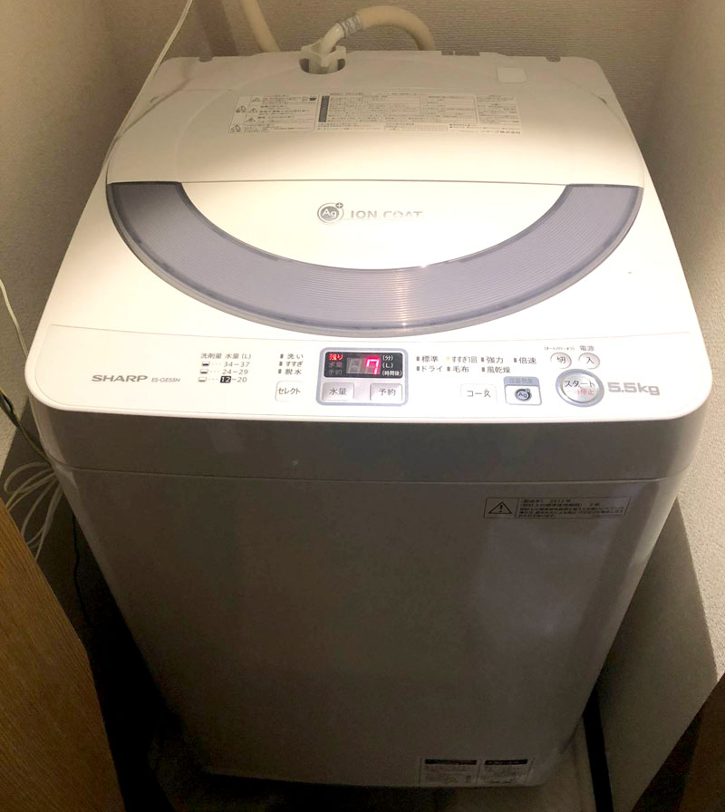 SHARP「タテ型洗濯機ES-GE55N　2015年製 5.5kg」の写真