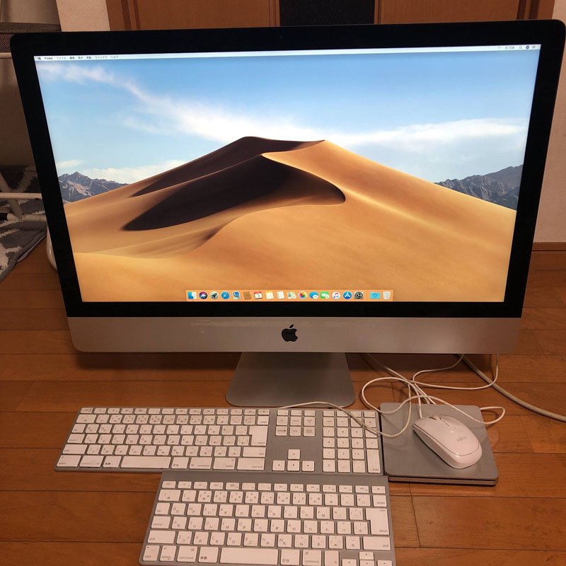 パソコン「iMac 2013 27インチ Mojave」の写真